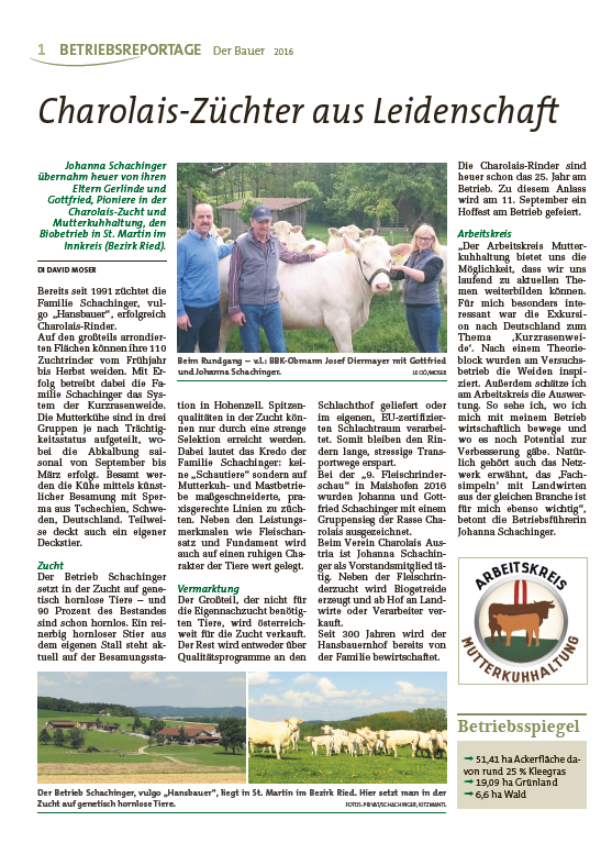Betriebsreportage der Bauer